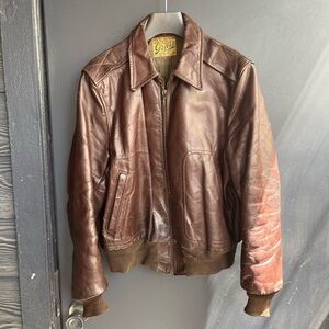 Grais 1950s Vintage Genuine Horsehide A2 Type Flight Jacket size S/M